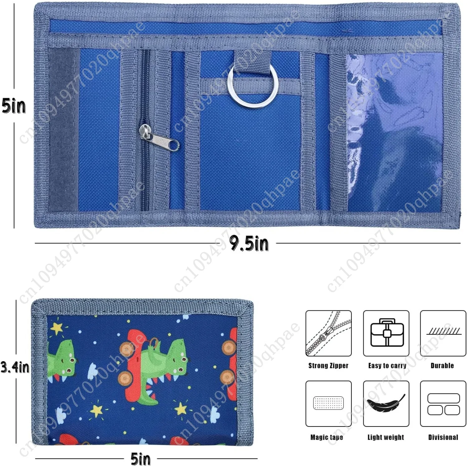 Kids Wallet for Boys and Girls, Novelty Wallet for Boys and Girls Ages 5-7, Camo Teen Wallet for Kids Birthday Gifts - Driving D