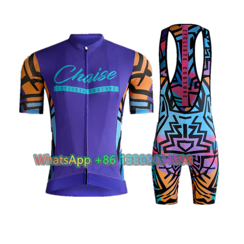 New Men\'s Chaise Fashion Summer Pro Team Cycling Jersey Set Bicycle MTB Racing Bike Outdoor Sports Clothing Maillot Ciclismo