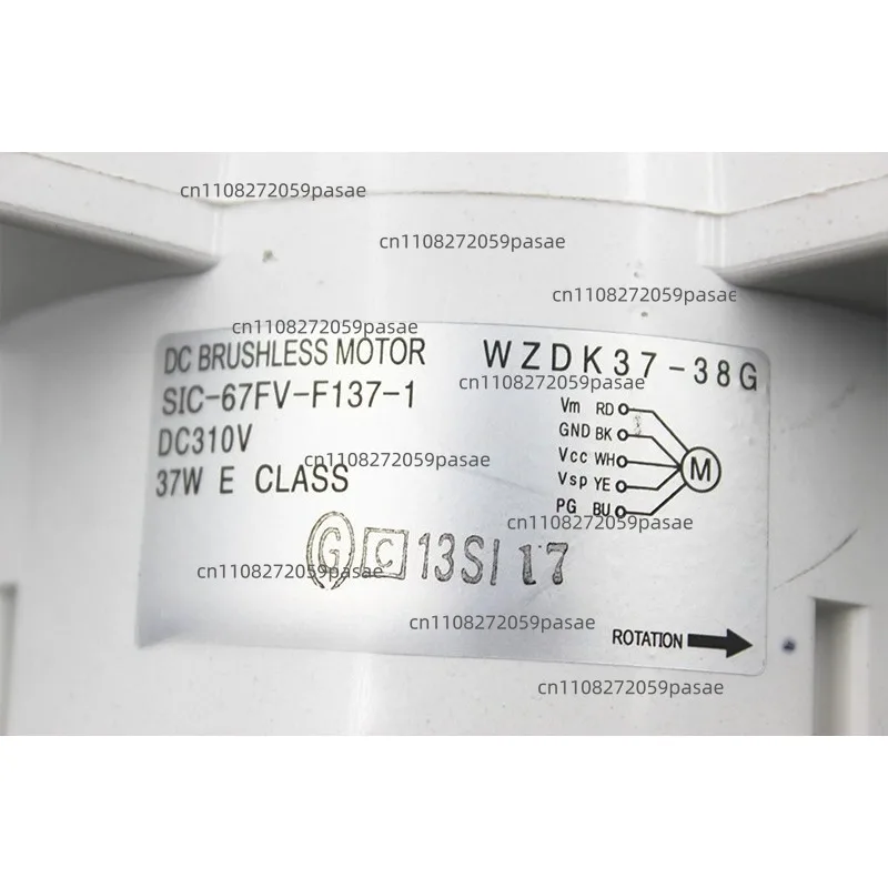 Ceiling Fan DC Brushless Motor WZDK37-38G 310V 37W 760 RPM Air Conditioner AC Motor Spare Parts Replacement