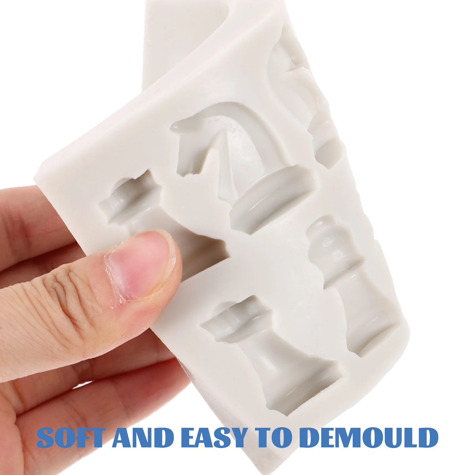 

1 Set Silicone Mold Diy Pieces Crafting Reusable Flexible Molds For Resin Epoxy Casting Chess Making Kit Handicraft Projects
