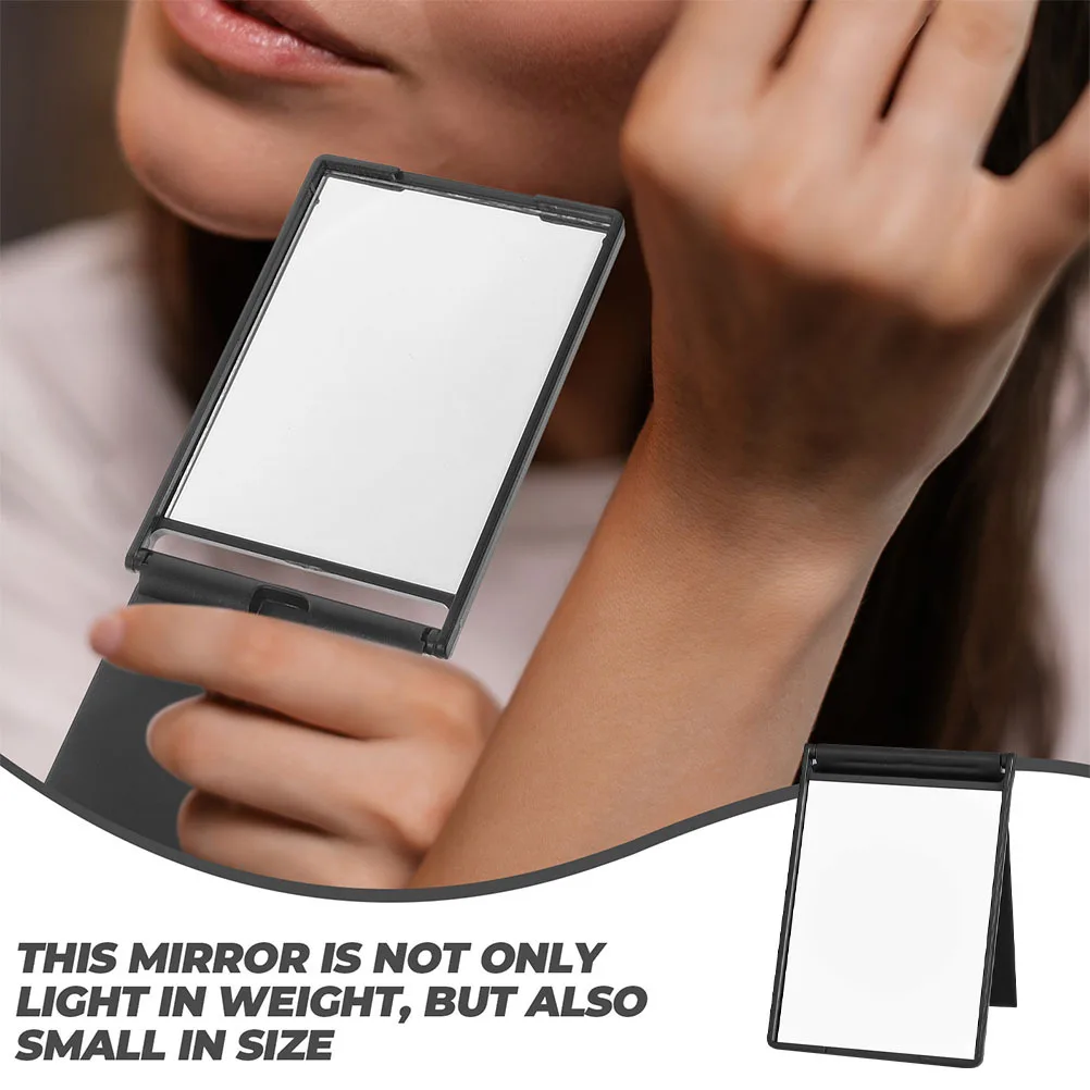 12개 접이식 여행용 컴팩트 미러 휴대용 직사각형 미니 소형 메이크업 포켓 미러 소녀용 미니 거울