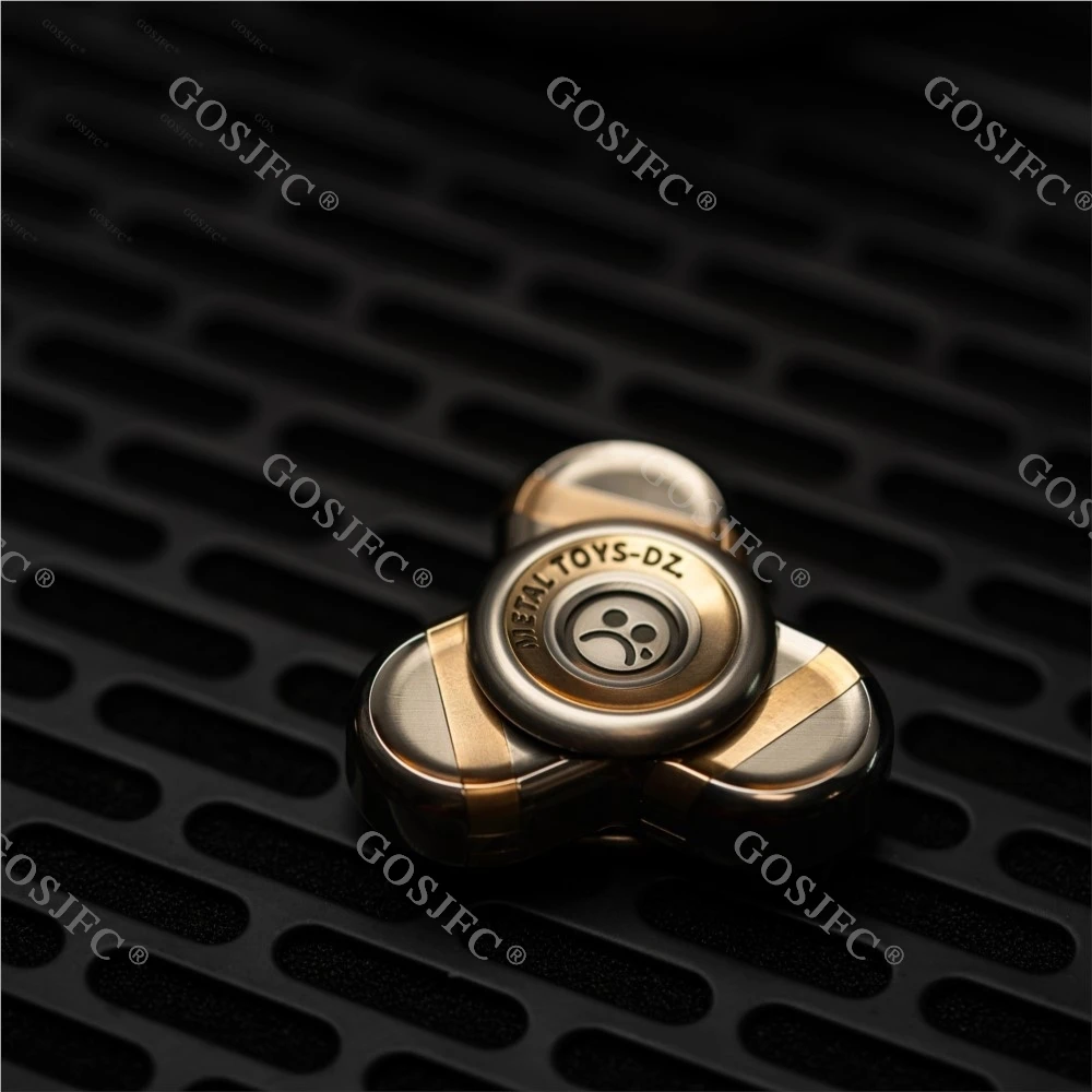 DZ Trefoil roestvrij staal driebladige gyro fidget spinner stressverlichting speelgoed fidget speelgoed voor volwassenen