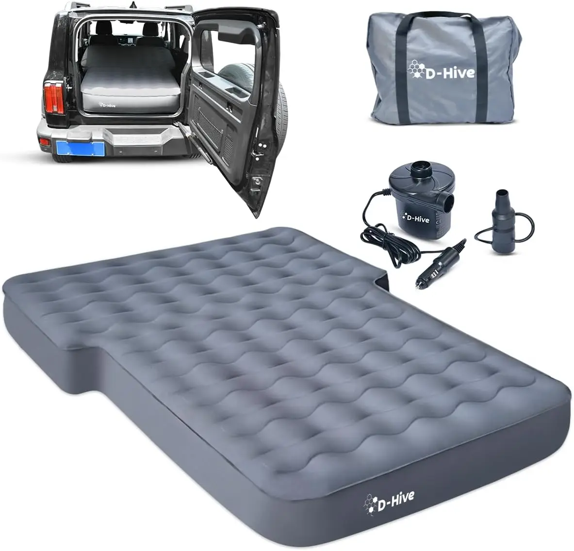 SUV Air Mattress, Ultra-Thick Material Extra-High Car Air Mattress, SUV Mattress for Toyota 4runner, Jeep Wrangler, Car Mattress