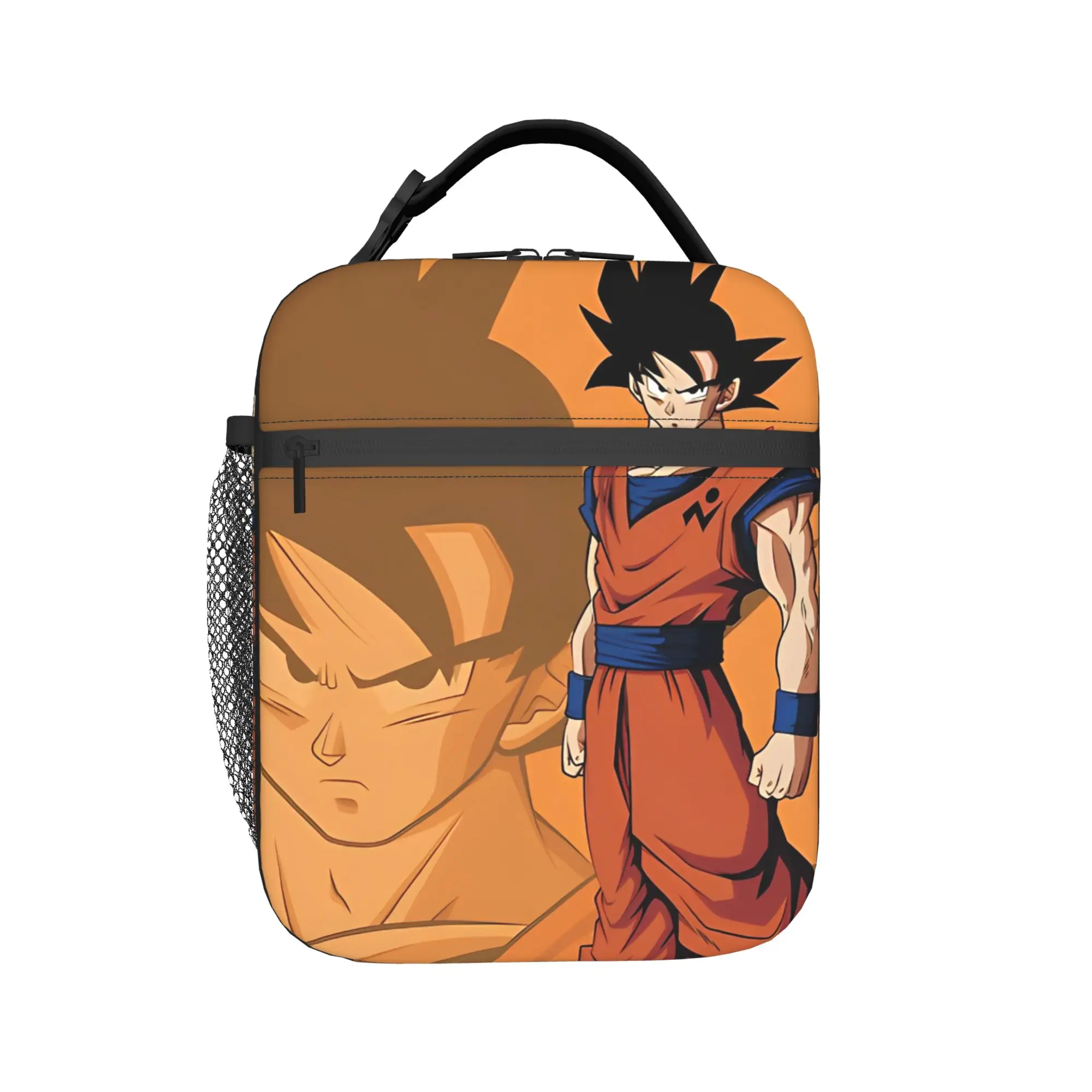 D-Dragon Ball Thermal Insulated Lunch Bags for School Japanese Anime Portable Bento Box Cooler Thermal Food Box