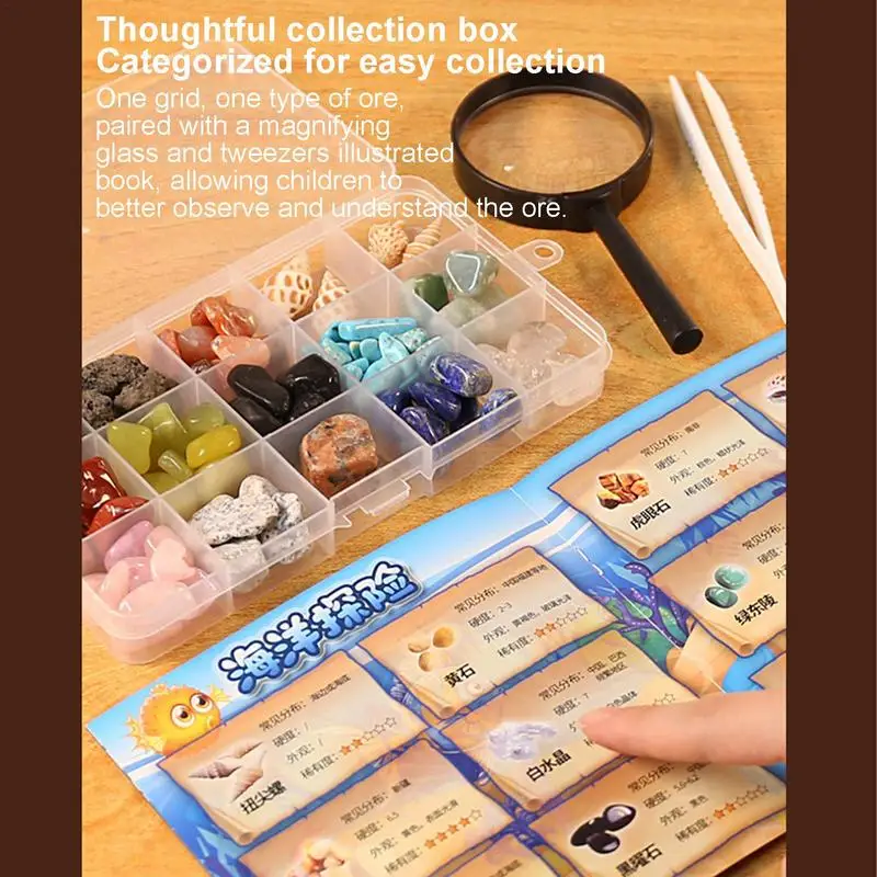 Gemstone Dig Kit Gemstone Science Kit For Boys Mining Science Activity Gift Sets Educational DIY Toys For Age 6 Girls Boys