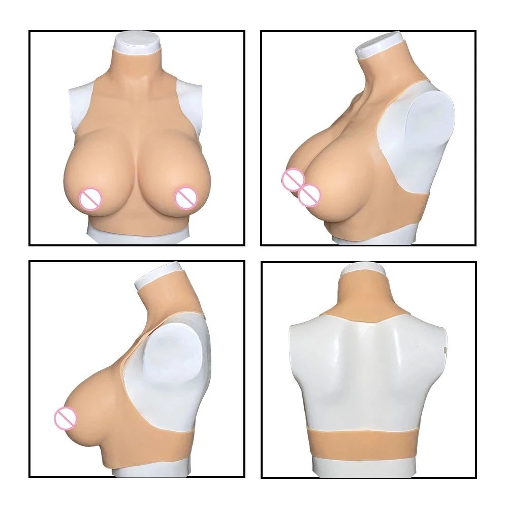 Artificial Silicone Breast Forms Plate Fake Boobs Bodysuit Tits For Shemale Dragequeen Crossdresser Cosplay Travesti Transgender