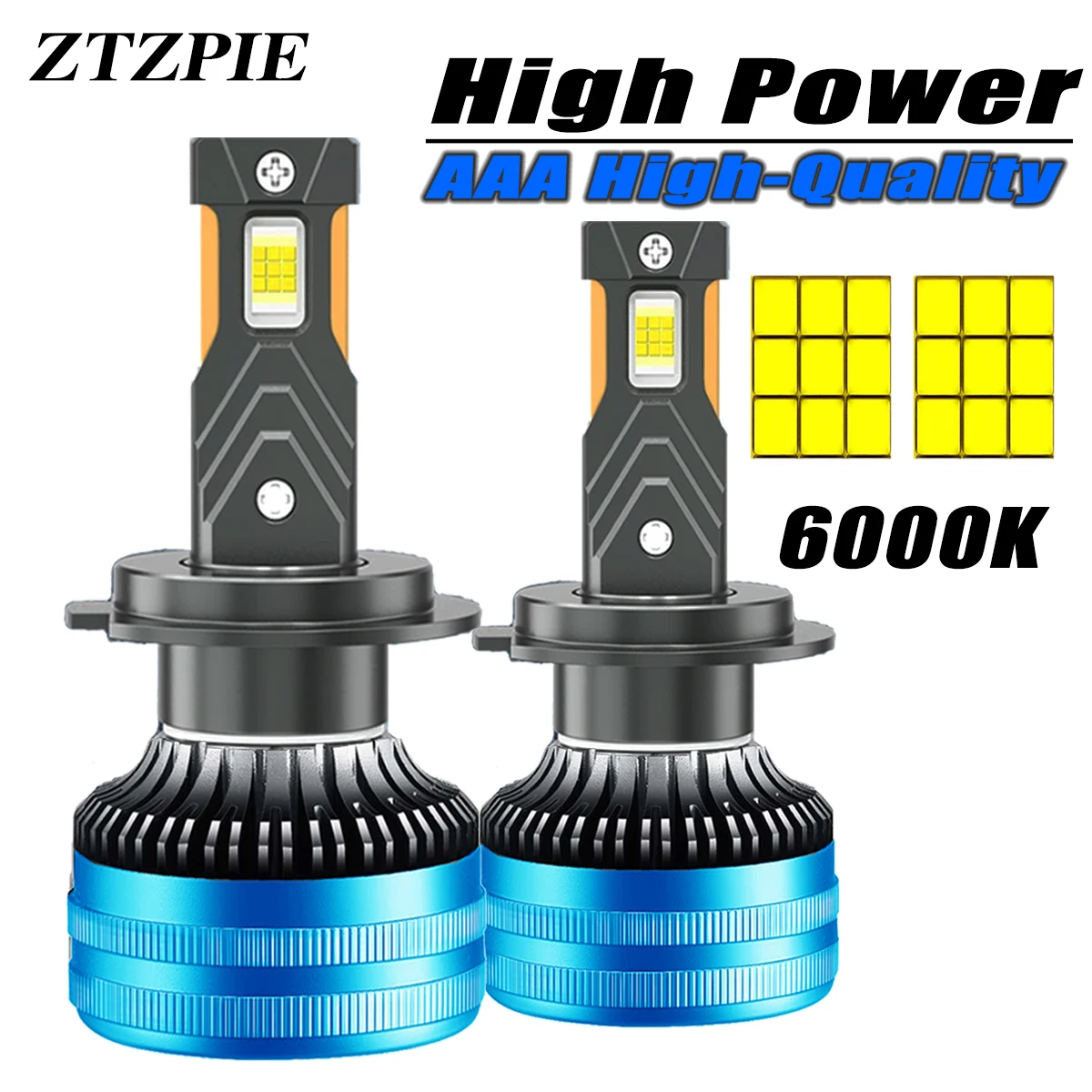 

ZTZPIE K5C 6000K HB3 HB4 9005 9006 H1 H7 Led H4 H11 Bulb Canbus Led Lamp CSP 8750 Car Headlight Light Fog Light High Power 12v