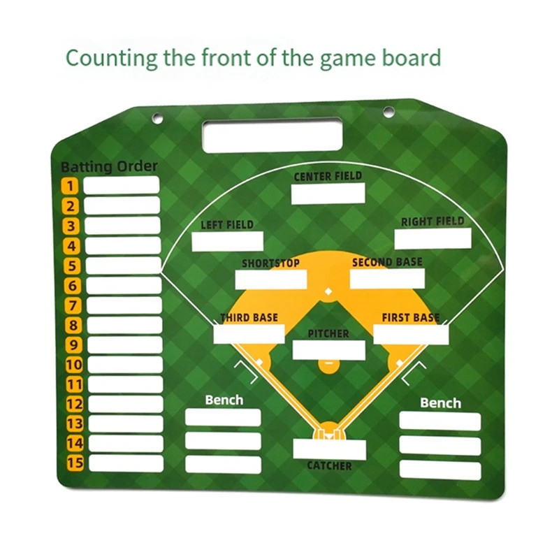 Top!-Magnetic Baseball Lineup Board For Coaches Softball Lineup Cards Marker Boards Baseball Coaching Accessories