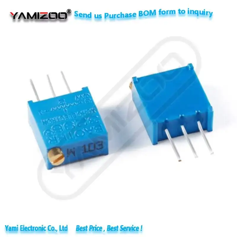 10 Stück 3296W-103 203 503 10K Top-Adjustable Multi-Turn Potentiometer 1K 2K 50K100K500K1M – Detail 2