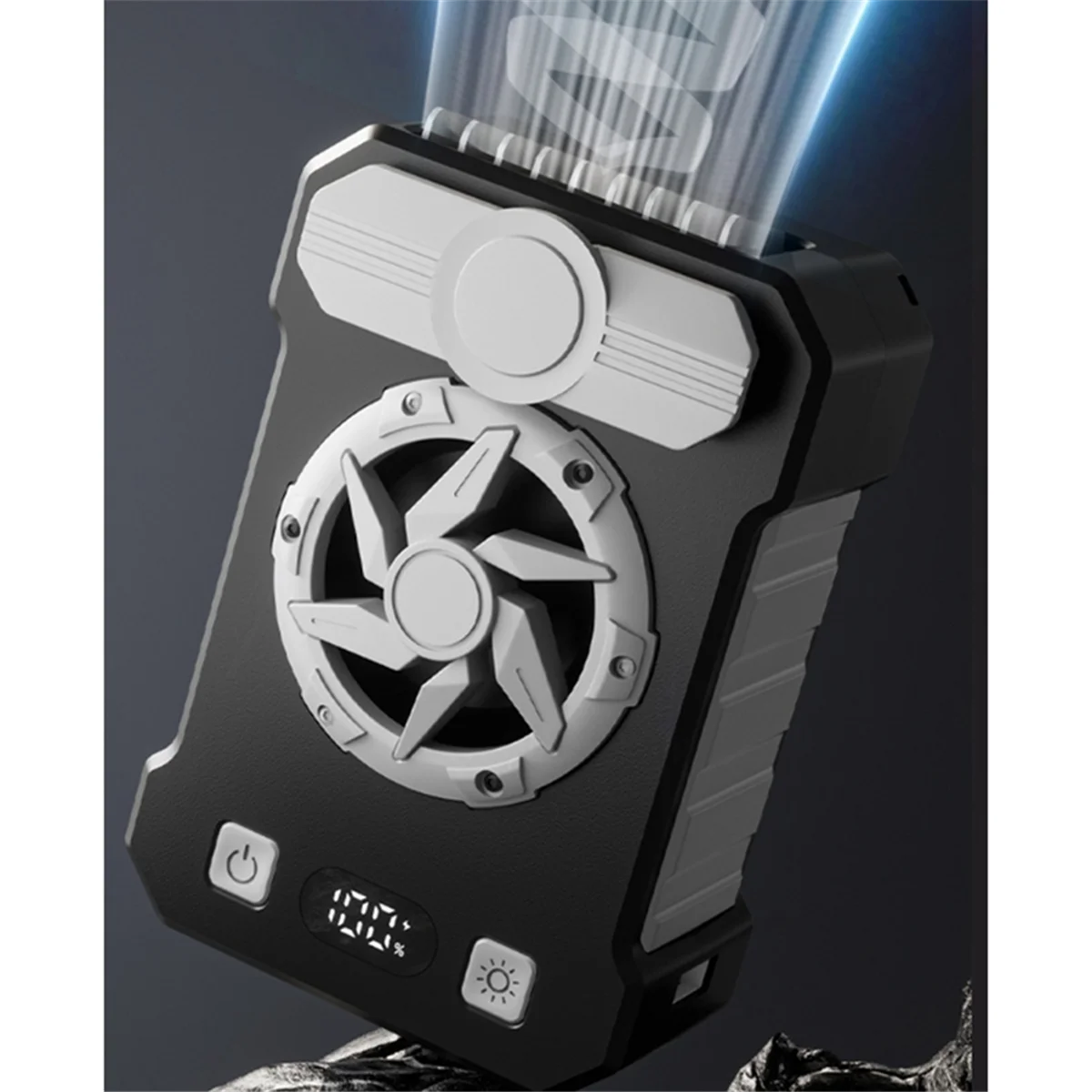 

fan Portable Rechargeable 10000mAh Fan with 5 Speeds and Powerful Airflow Suitable for Outdoor Use, Work Sites Farms Travel