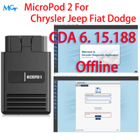 Newest  Full chip  MicroPod 2 For Chrysler Fiat Jeep Dodge  Scanner  Diagnostic  Program tool  support CDA 6.15.188