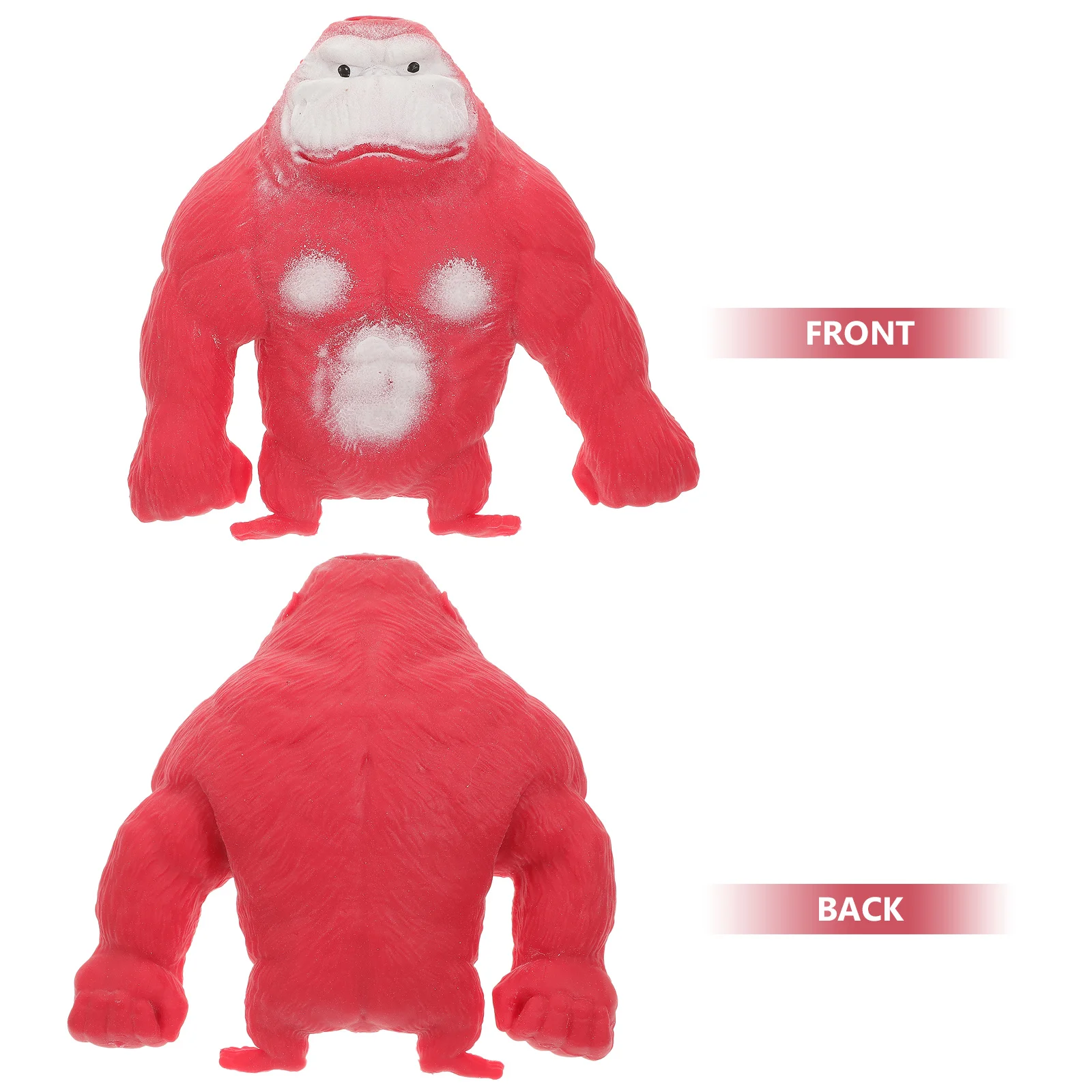 Gorilla Decompression Squeeze Stress Relief Soft Tpr Material Adorable Design Smooth Surface Portable Lightweight Fun