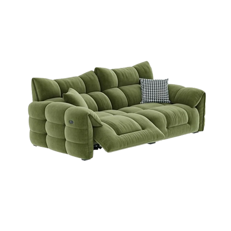Electric Large Green Sofas Velvet Nordic Automatic Italian Modern Double Couch Luxury Designer Divano Soggiorno Home Furniture