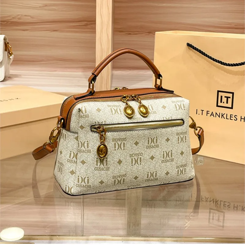Brand Women's Handbag 2025 Autumn/Winter New Designer High end Fashion Retro Single shoulder Crossbody Bag Pillow Bag