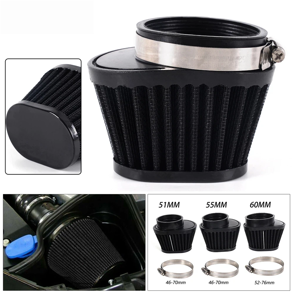 AliExpress NONE Universal Oval Tapered Air Filter With Clamp For Motorcycle Mini Moto Pocket Bike RS-OFI100 High Flow Air Cleaner
