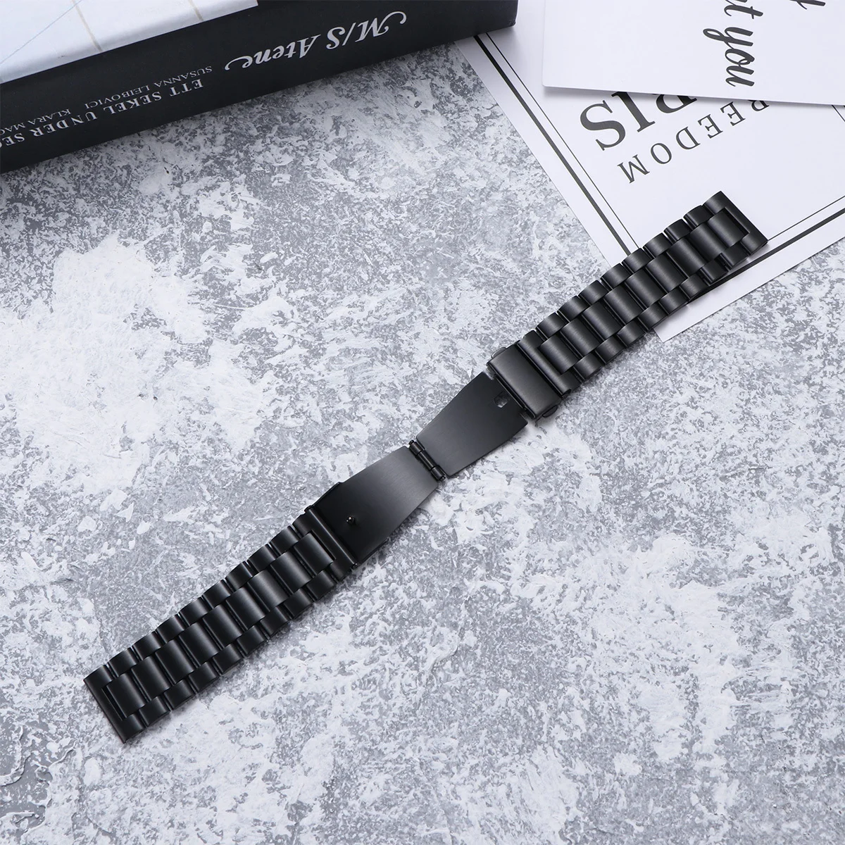 

1Pcs Premium Metal Strap Watch Band 22mm Width Stainless Steel for Gear S3 Comfortable Business Sports Band for Watch