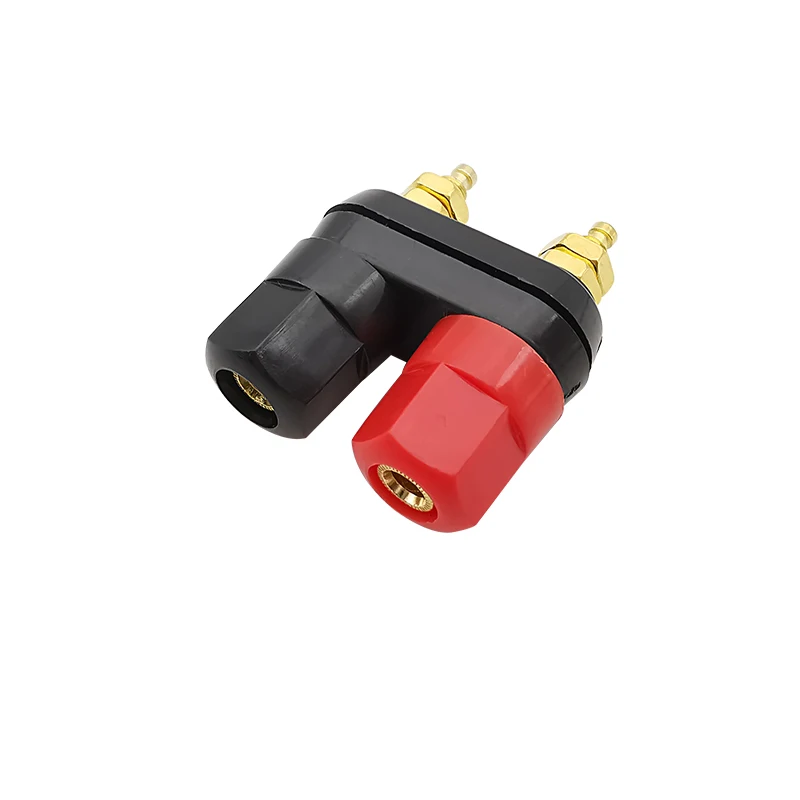 1Pcs Banana Plugs Couple Terminals Connector Red and Black Terminal Amplifier Binding Post Banana Speaker Plug Jack Connectors