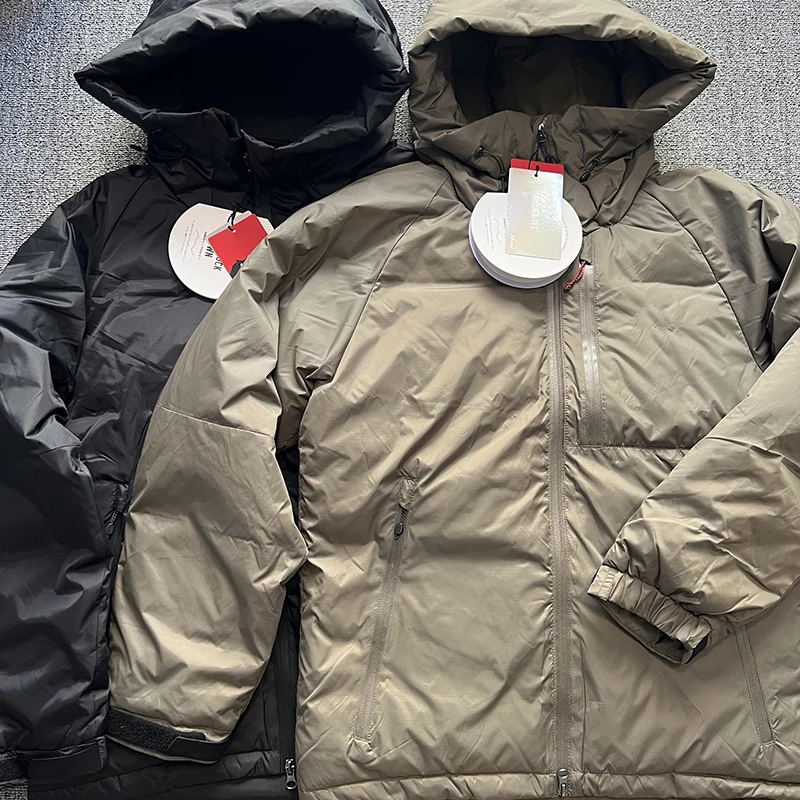 

Уличный водонепроницаемый дышащий воротник-стойка с капюшоном Du down Jaet Aurora Tex down Thiened Long Sve на молнии для мужчин...