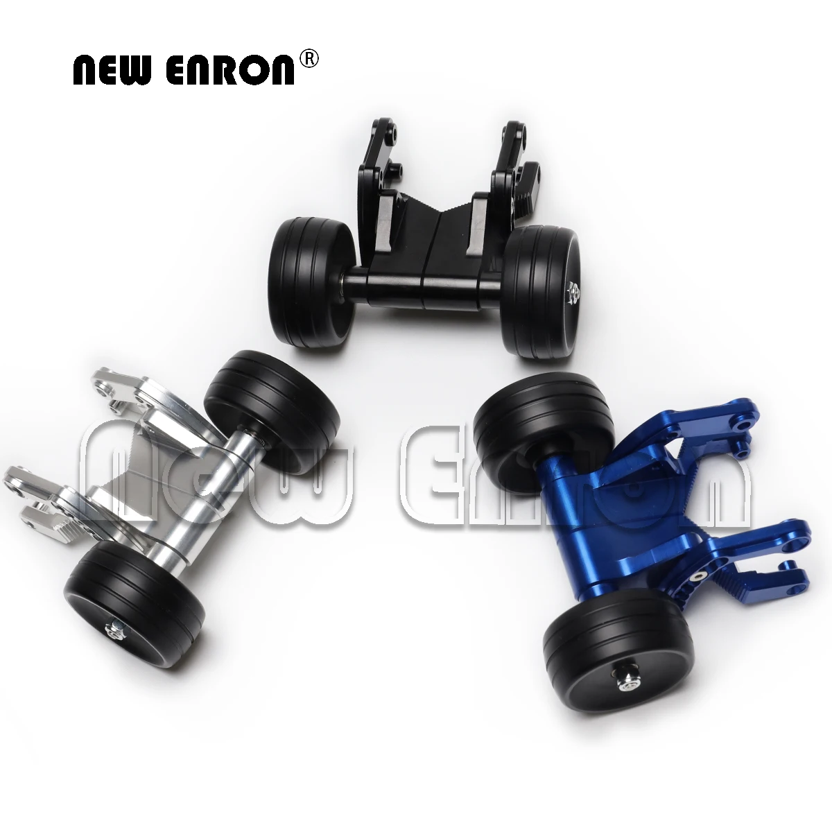 NEW ENRON Aluminum Double Wheel Adjustable Wheelie Bar for Traxxas 1/10 E-Revo E-Revo2.0