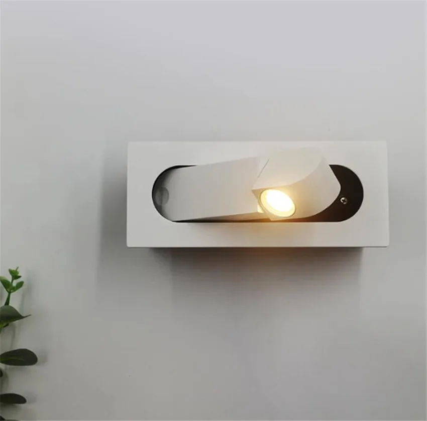 Imagem -06 - Lâmpada de Parede Led com 350 Graus de Rotação Ângulo Ajustável Quarto Cabeceira Luz de Leitura Recesso Dobrável Home Decor s