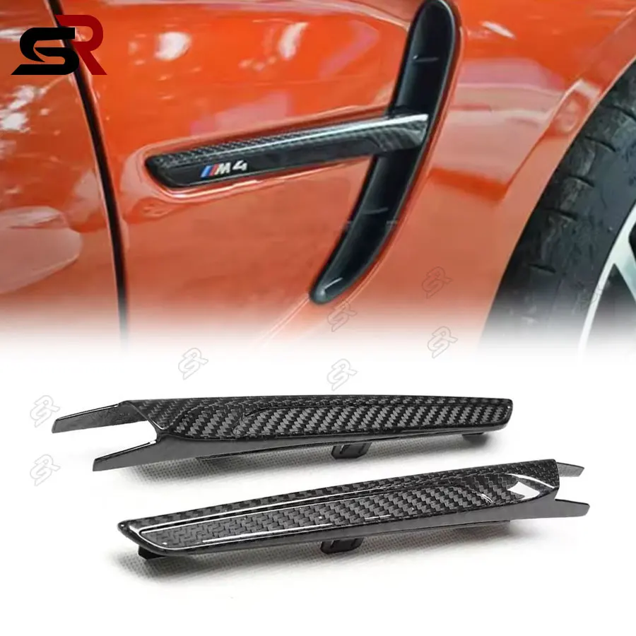 For BMW M3 F80 M4 F82 F83 14-20 Carbon Fiber Replaceable Side Fenders Vent Flow Trim Car Tuning Accessories