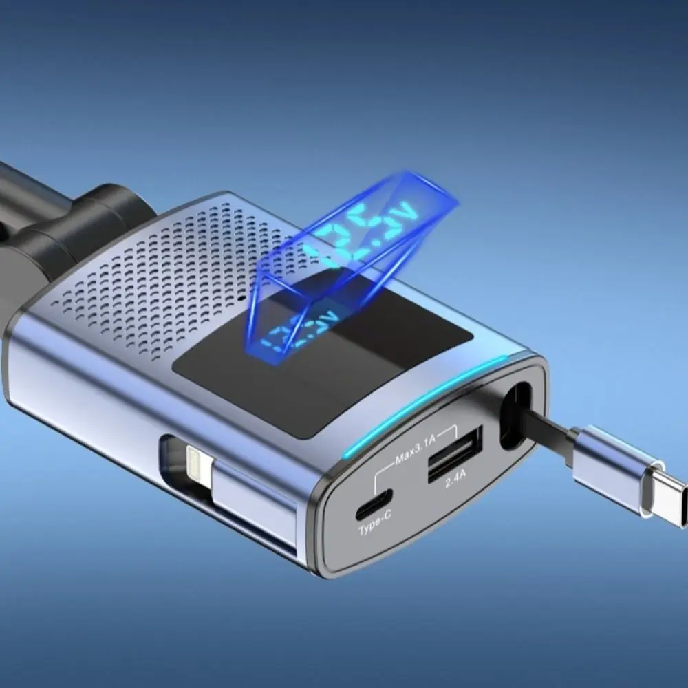 

Universal LED Display Car Phone Charger PD65W USB Mini Car Charger SC09 Type C Fast Charging Vehicle