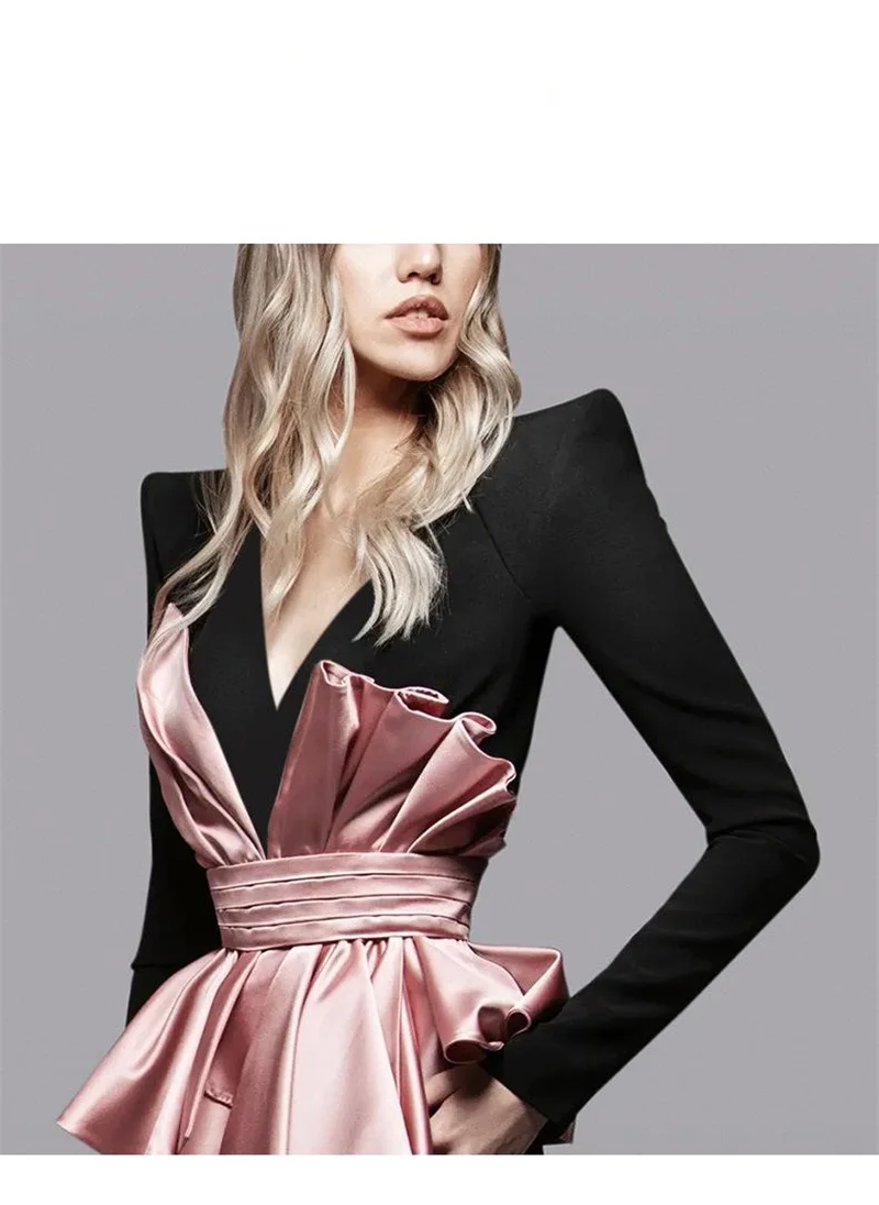 Haute Couture Frauen Anzüge Set Mit Gürtel Designer Frauen Anzüge Formale Blazer Hose Maß Partei Prom Abendessen Abendkleid