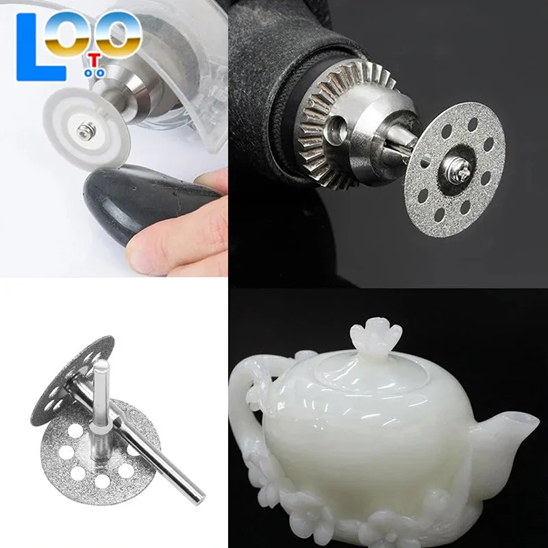 Алмазные отрезные диски для вращающегося инструмента, резак для плитки 545, керамический, стеклянный, камень, набор лезвий для кладки