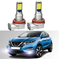 2pcs For Nissan Qashqai J10 J11 J12 2007-2018 2019 2020 2021 2022 2023 Led Car Fog Lamp Front Fog Light Bulb Canbus