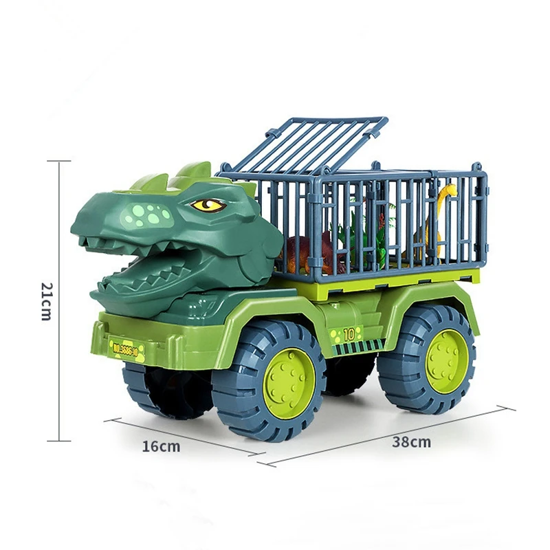 Bambini Dinosaur Car Toy Big Size Dinosaur Transport Cars for Boys Jurassic World Game Interactive Montessori Toys for Toddlers