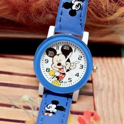 Cool Mickey Cartoon WristWatch for Children Girls Leather Digital Watches Kids Boys Christmas Gift Wrist Watch