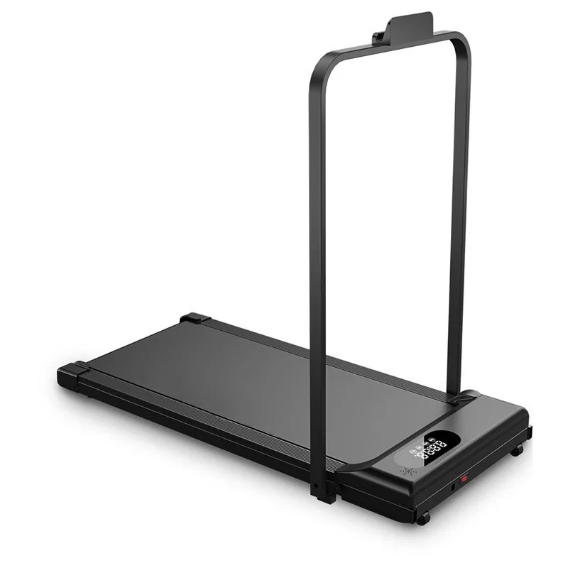 

Home-use All-Black Indoor Mini Folding Treadmill: Compact and Slim / Wireless Smart Speed Control / Built-in Bluetooth Speaker