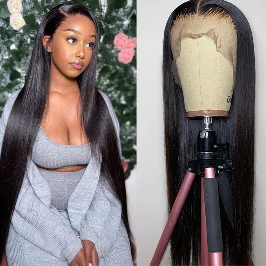 Straight Lace Front Wigs Human Hair 100% Human Hair Wig 13X4 Lace Frontal Human Hair Wig Hd Lace Frontal Wig Prepluck Cheap Wigs