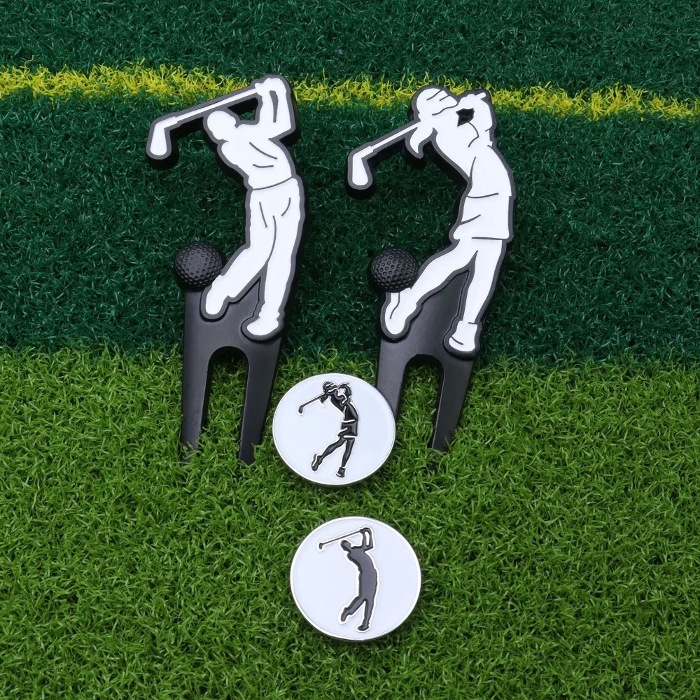 New Men's and Women's Batting Gower Paint Green Repair Fork Marker Ball Mark Gift Box Set Golf Training Accessories