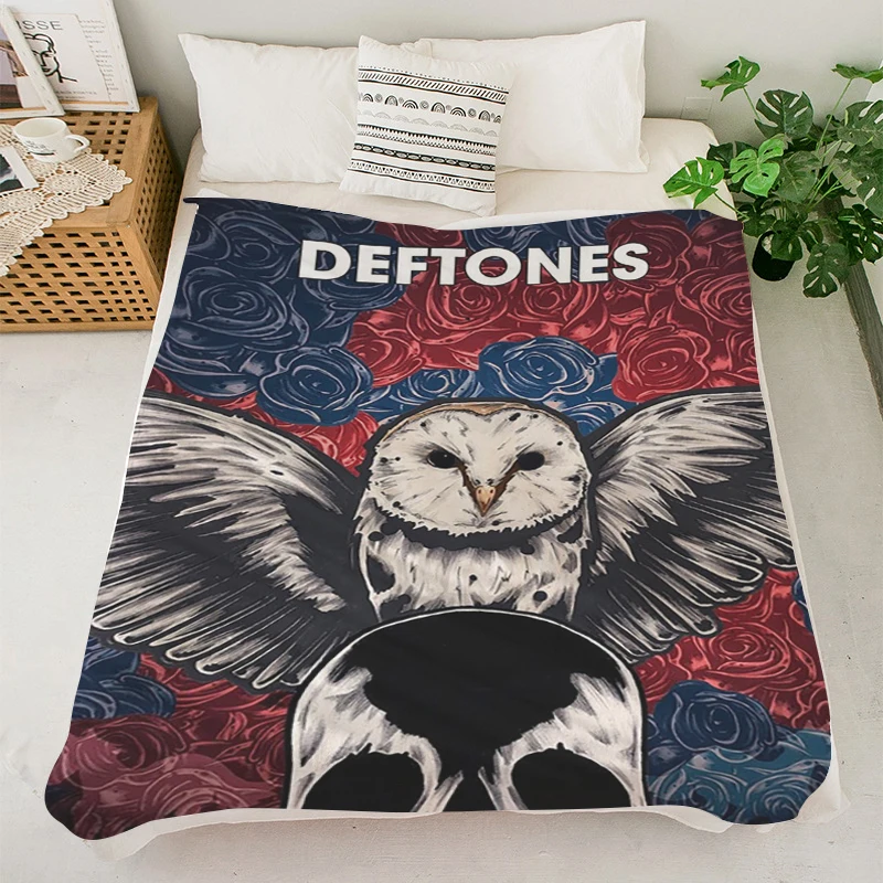 Knee Blanket Winter Nap Blanket S-Deftones Bands Warm Winter Blankets Fluffy Soft Blankets King Size Blanket Camping Blanket