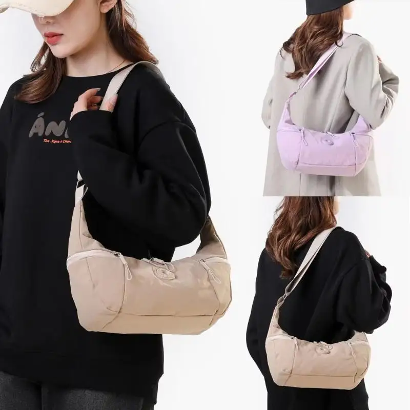 Korean Dumpling Crossbody Shoulder Bag For Women | Adjustable Strap 2-Pocket