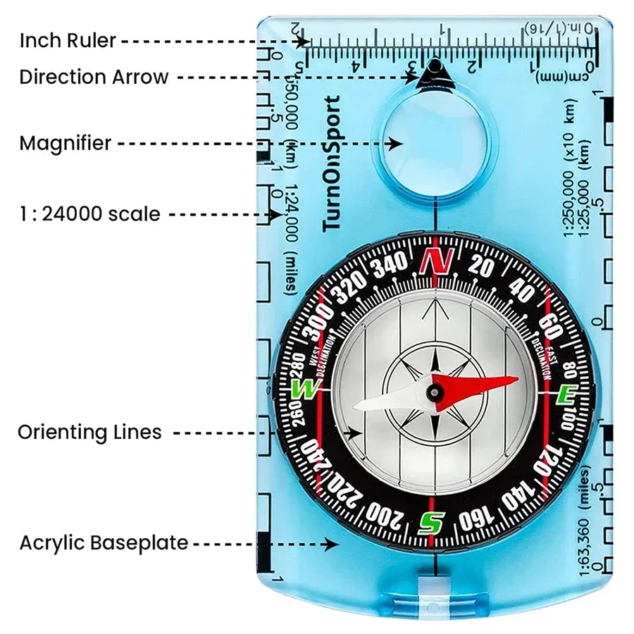 Waterproof Outdoor Camping Compass 2