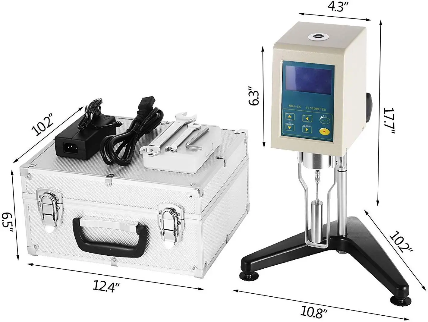 Ndj-5s Viscosimeter Laboratory Digital Rotational Viscometer