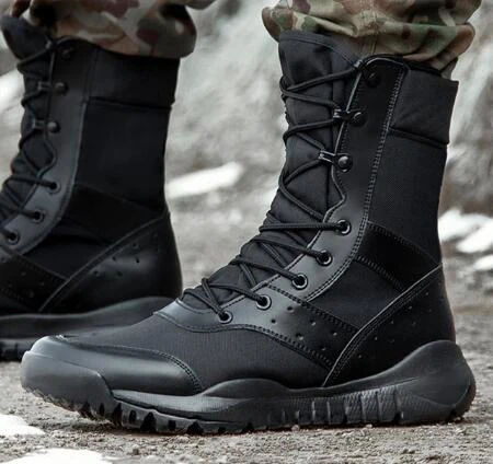 Training Lightweight Waterproof Tactical Boots Outdoor Hiking Breathable Mesh Shoes Summer Combat Boot Men Women Climbing - view 2