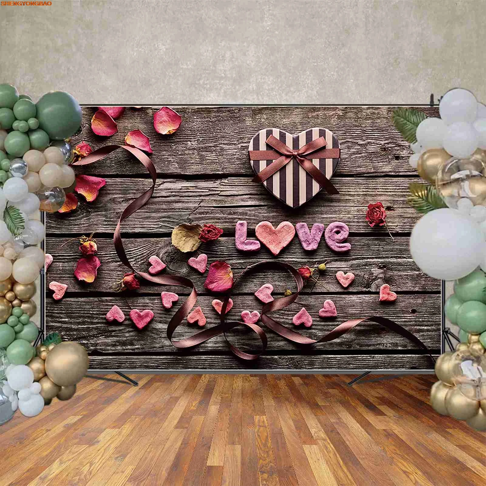 ألواح الورد الحمراء خلفيات للتصوير الفوتوغرافي لعيد الحب للأطفال خلفيات لافتة للتصوير في استوديو الصور