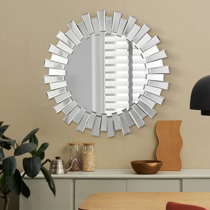 

Bathroom mirror European and American glass porch decorative large hanging new modern art