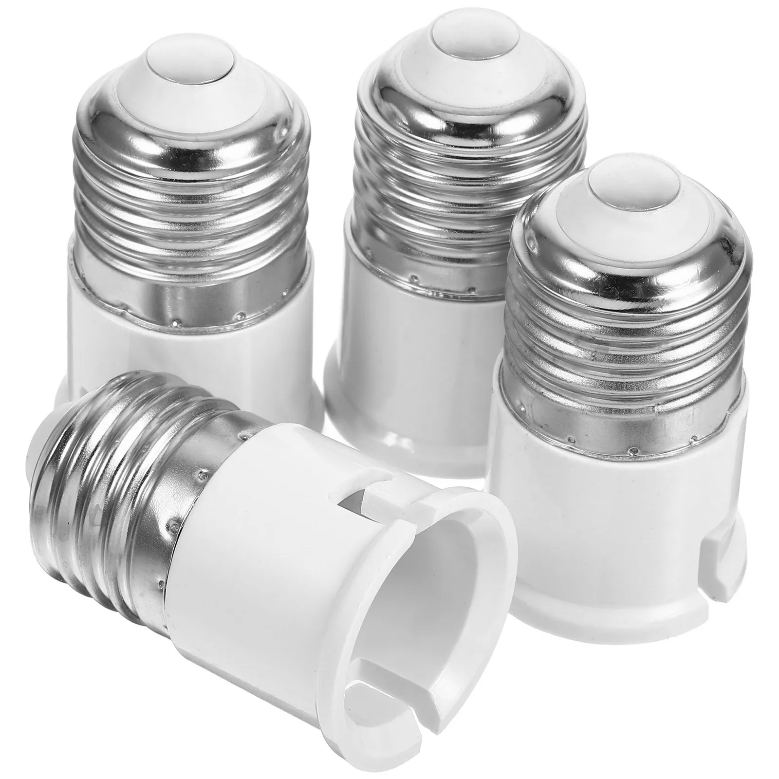 

4Pcs Lamp Holder Converter E27 to B22 Light Bulb Adapter Socket for Standard Bulbs Home Office Lighting Upgrade Accessory