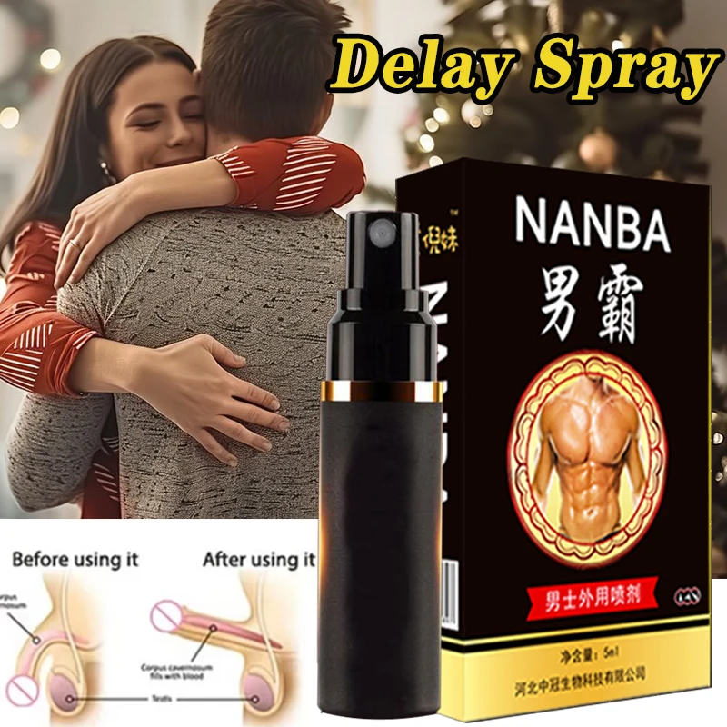 Men Sex Delay Spray For Retardant Premature Ejaculation Big Dick Erection Massage Oil sexual enhancer Intimate Toys Couples 5ml