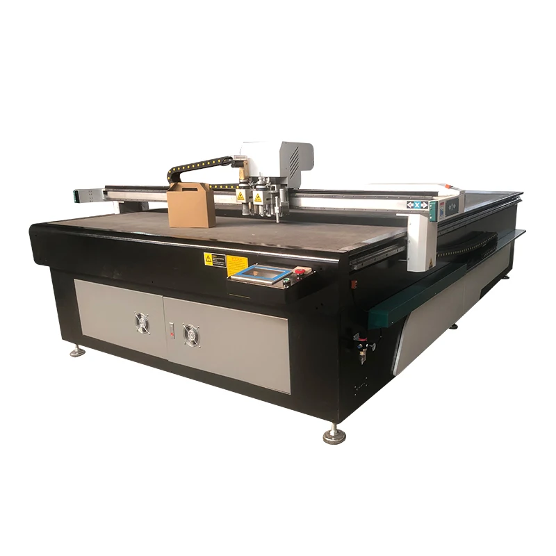 TC 2023 New Price CNC Carton Box Cutting Machine for Rigid Board Cutting Cartons