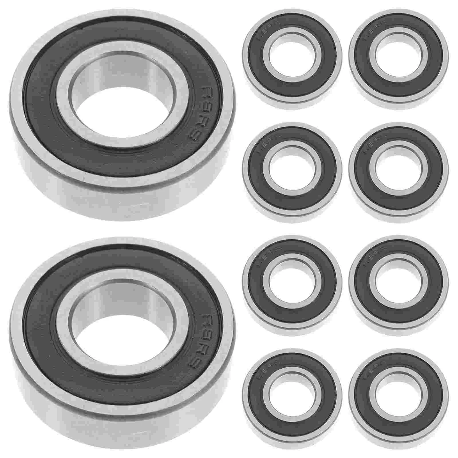 10 Pcs R82rs Bearing Electric Motor Roller Ball Deep Groove Home Appliance Wheels Small Rubber Steel Skate Bearings