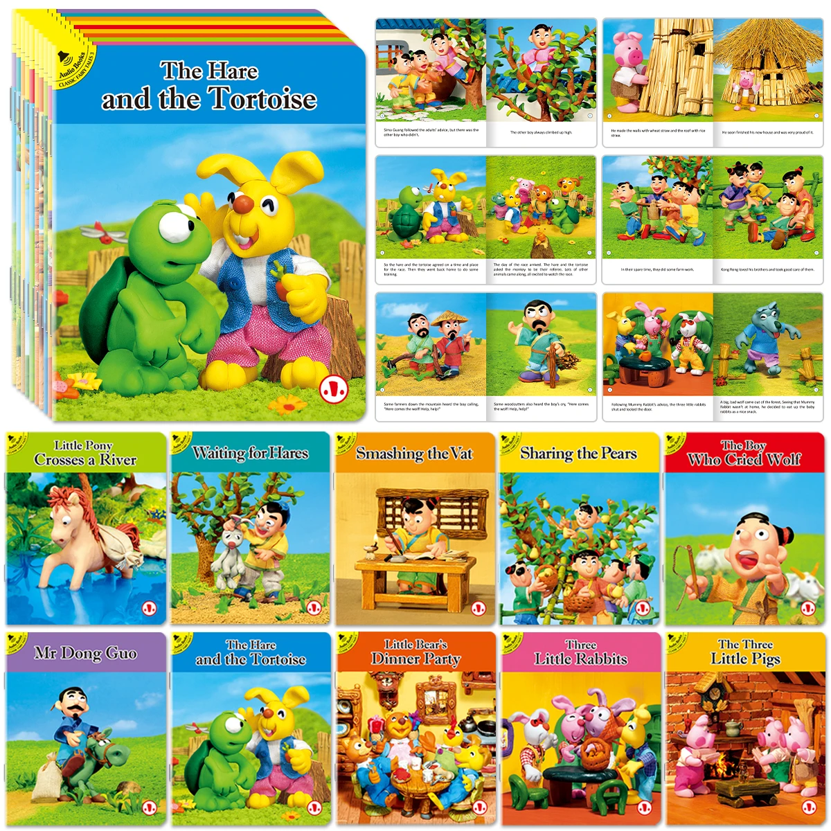 

A set of ten fun storybooks with colorful pictures to attract attention and improve thinking ability. Birthday and New Year gift