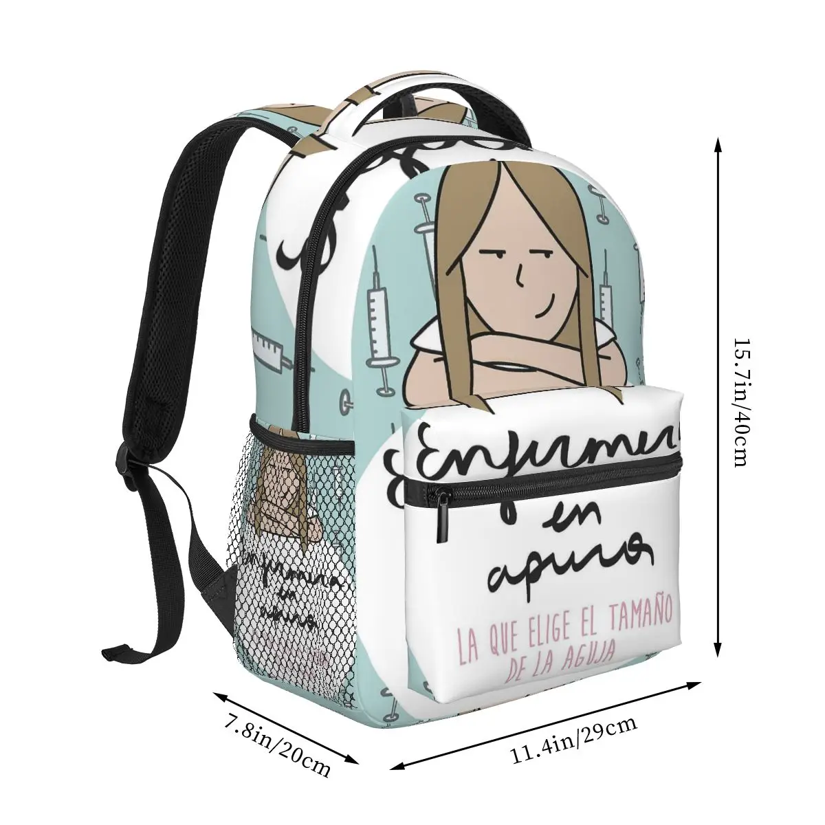 Enfermera En Apuros Doctor Nurse Medical Backpack Hot Sale Daypack Large Capacity Kids BookBag School Bag Shoulder Bags
