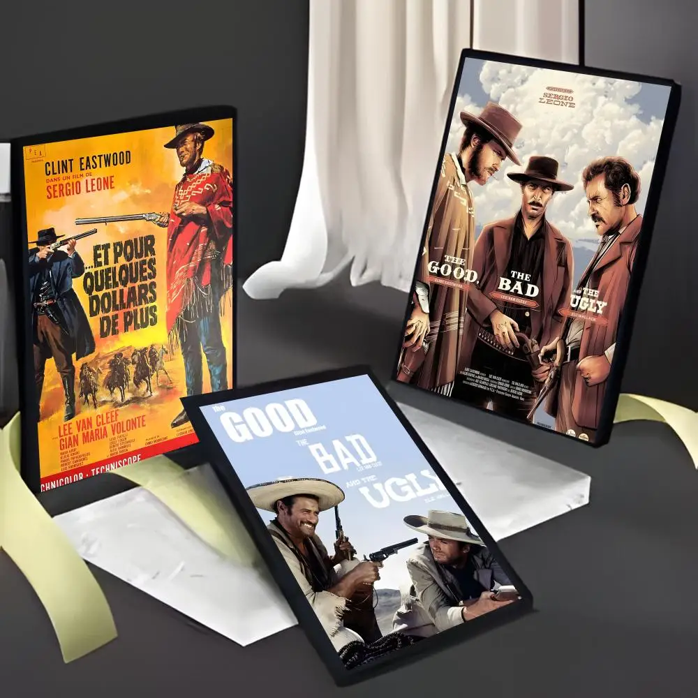Hero Western Epic Movie T-The Good The Bad and The Ugly Poster American Film Mural Home Childrens Room Wall Decor Print