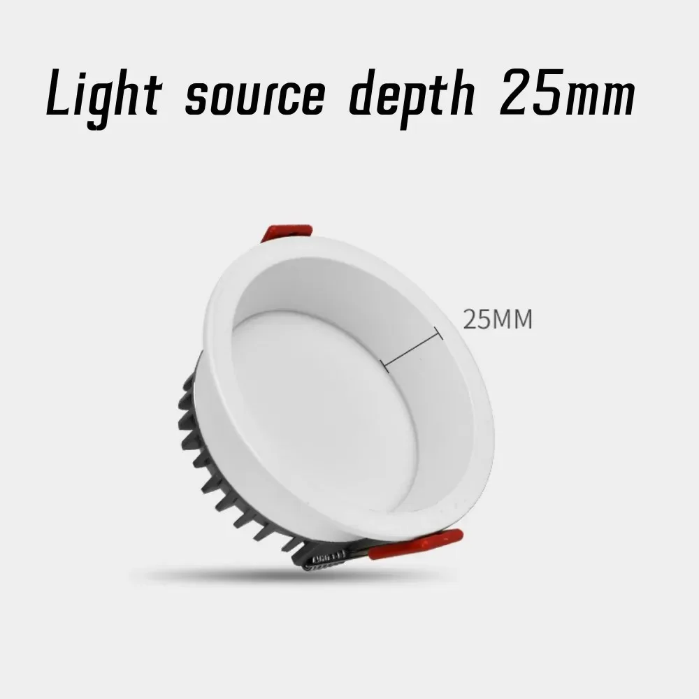 DALI Dimming Embedded Anti-glare LED Downlights SMD 7W9W 12W 15W Aluminum Narrow bezel Ceiling lamp AC220-240V Interior lighting