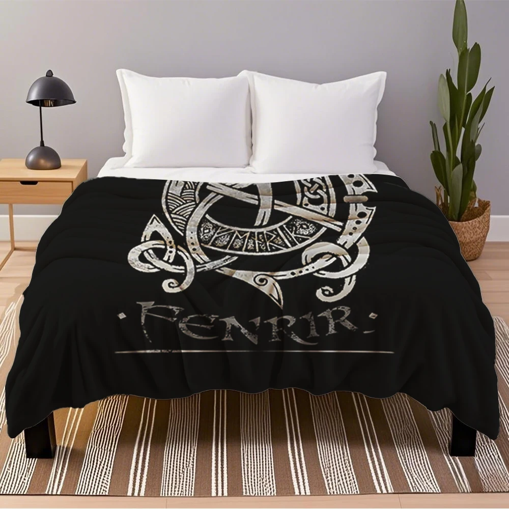 

Flannel Nautical Blankets Nice Fenrir The Monster Throw Quilted Bed Runner Odor-Resistant Blanket Perfect For Students Hotels